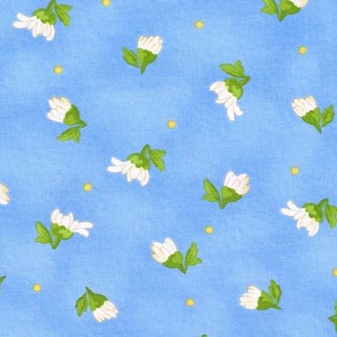 Fresh As A Daisy Tossed Buds Blue