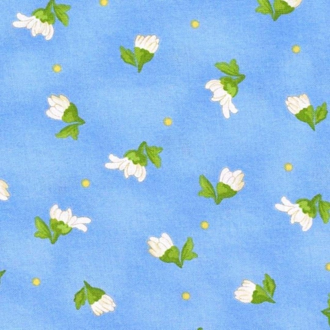 Fresh As A Daisy Tossed Buds Blue
