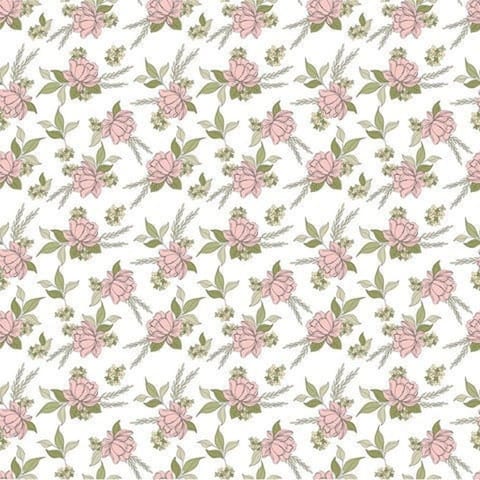 Country Roads Pink Floral Cotton