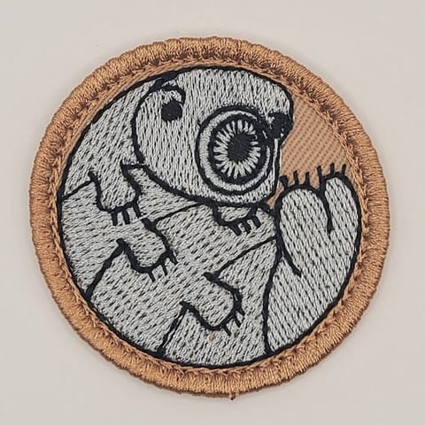 Tardigrade Embroidery Patch