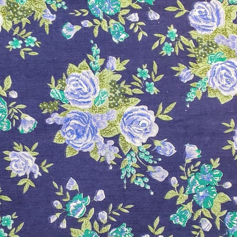 Blue Rose Quilting Cotton