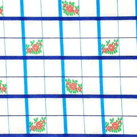 Vintage Crantex Windowpane Floral