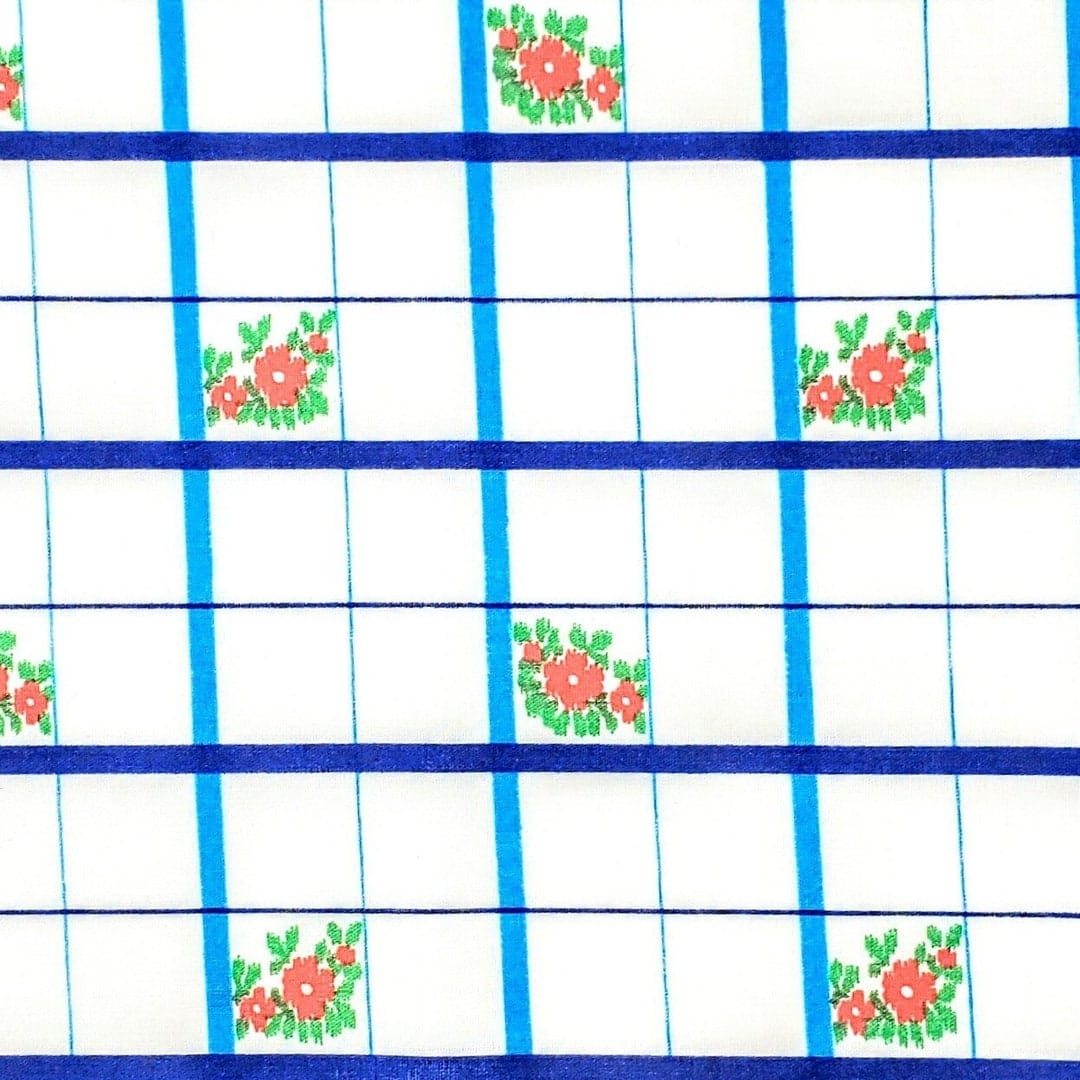 Vintage Crantex Windowpane Floral