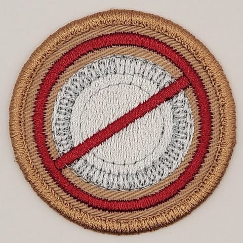 No Paper Plates Patrol Patch