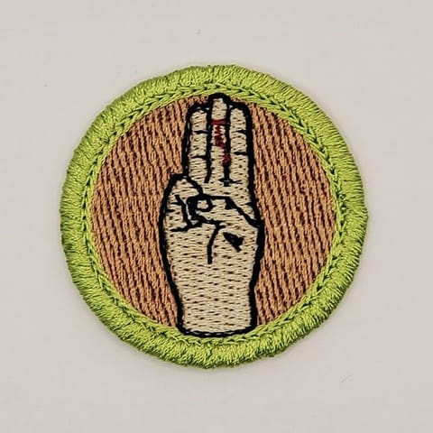 Finger Carving Badge
