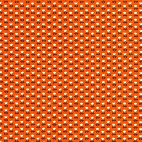 Orange Tulip Fabric