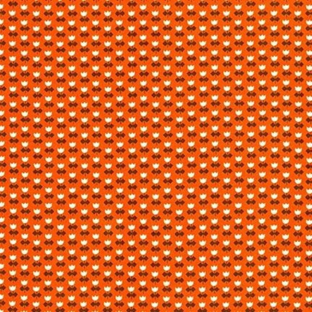 Orange Tulip Fabric