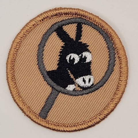 Microscopic Donkey Patrol Patch